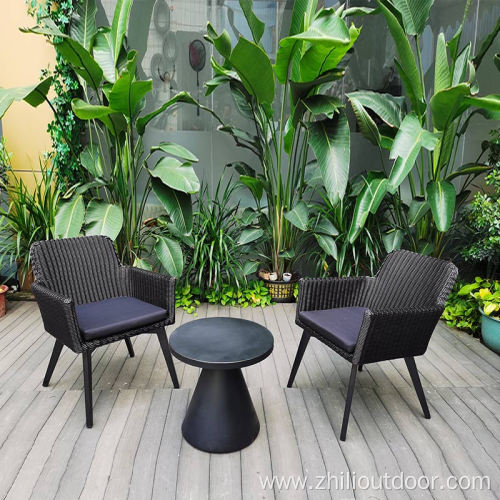 Luxury Outdoor Furniture Garden Table Rattan Arm Chair